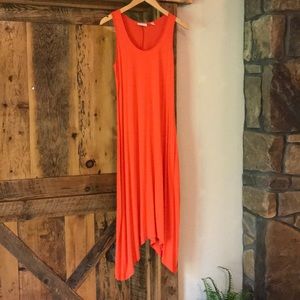 Orange 🍊 NY and Co. asymmetrical dress, size xs